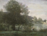 Картина автора Коро Жан Батист Камиль под названием An Idyllic Spot at Ville-d'Avary