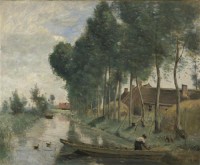 Картина автора Коро Жан Батист Камиль под названием Landscape at Arleux-du-Nord