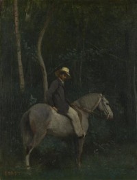 Картина автора Коро Жан Батист Камиль под названием Monsieur Pivot on Horseback