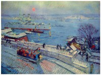 Картина автора Коровин Константин под названием Севастополь зимой