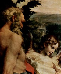 Картина автора Корреджо Антонио под названием Явление Христа Марии Магдалине