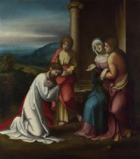 Картина автора Корреджо Антонио под названием Christ taking Leave of his Mother