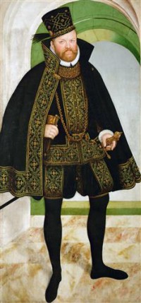 Картина автора Кранах Младший Лукас под названием Август, курфюрст саксонский