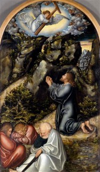 Картина автора Кранах Старший Лукас под названием Страсти Христовы. Гефсиманская молитва