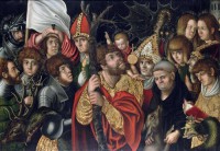 Картина автора Кранах Старший Лукас под названием Fourteen Haly helpers (front side)  				 - Четырнадцать святых помощников