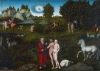 Картина автора Кранах Старший Лукас под названием Eden garden  				 - Эдемский сад