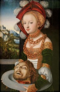 Картина автора Кранах Старший Лукас под названием Саломея с головой Иоанна Крестителя
