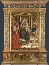 Картина автора Кривелли Карло под названием Altarpiece from S. Francesco dei Zoccolanti, Matelica