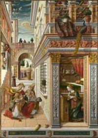 Картина автора Кривелли Карло под названием The Annunciation, with Saint Emidius