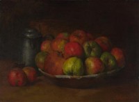 Картина автора Курбе Гюстав под названием Still Life with Apples and a Pomegranate