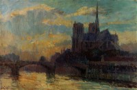 Картина автора Лебург Альберт под названием Notre Dame Paris 02  				 - Собор Нотр дам де Пари 02