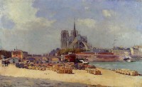 Картина автора Лебург Альберт под названием Notre Dame, Paris  				 - Нотр Дам, Париж
