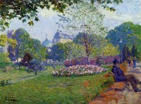 Картина автора Лебург Альберт под названием The Parc Monceau  				 - Парк Монсо