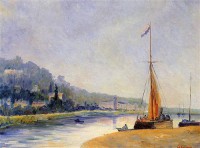 Картина автора Лебург Альберт под названием Banks of the River  				 - На берегах реки