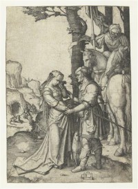 Картина автора Лейден Лукас под названием Святой Георгий и принцесса