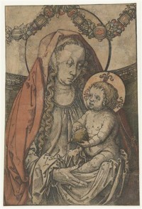 Картина автора Лейден Лукас под названием Богоматерь с младенцем