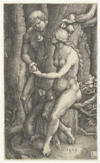 Картина автора Лейден Лукас под названием Адам и Ева