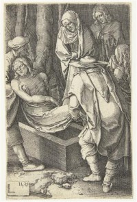 Картина автора Лейден Лукас под названием Страсти Христовы. Положение во гроб Христа