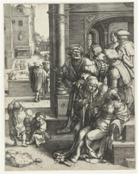 Картина автора Лейден Лукас под названием Вергилий в корзине