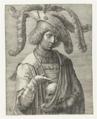 Картина автора Репродукции под названием Портрет молодого человека с черепом
