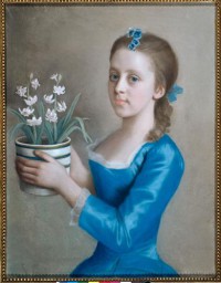 Картина автора Лиотар Жан Этьен под названием Portret van een jong meisje, waarschijnlijk Caroline Russell