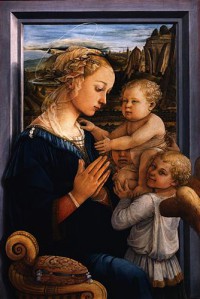 Картина автора Липпи Филиппо под названием Madonna and Child with two angels
