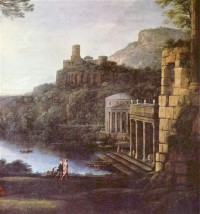 Картина автора Лоррен Клод под названием Пейзаж с нимфой Эгерией и царем Нумой