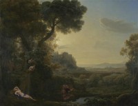 Картина автора Лоррен Клод под названием Landscape with Narcissus and Echo