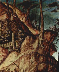 Картина автора Лотто Лоренцо под названием Hl. Hieronymus in der Wüste