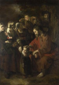 Картина автора Маес Николас под названием Christ blessing the Children