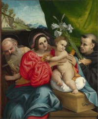 Картина автора Лотто Лоренцо под названием The Virgin and Child with Saints