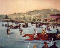 Картина автора Мане Эдуард под названием Rennen im Bois de Boulogne