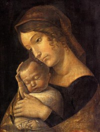 Картина автора Мантенья Андреа под названием Madonna with Sleeping Child