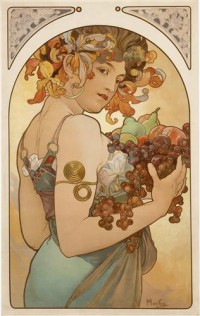 Картина автора Мариа Муха Альфонс под названием Fruit  				 - Фрукты