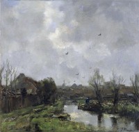 Картина автора Марис Якоб под названием Landscape near The Hague  				 - пейзаж  в  окрестностях  Гааги