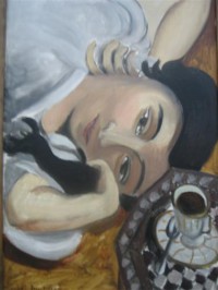 Картина автора Матисс Анри под названием Lorette with Cup of Coffee