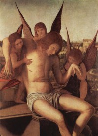 Картина автора Мессина Антонелло под названием Pieta mit drei Engeln