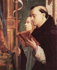 Картина автора Мессина Антонелло под названием Fragment der Pala di San Cassiano, Venedig, Hl. Dominikus und Hl. Ursula