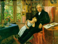Картина автора Миллес Джон Эверетт под названием James Wyatt and His Granddaughter Mary