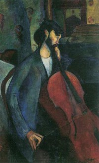 Картина автора Модильяни Амедео под названием The Cellist