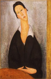 Картина автора Модильяни Амедео под названием Portrait of a Polish Woman  				 - Портрет польки