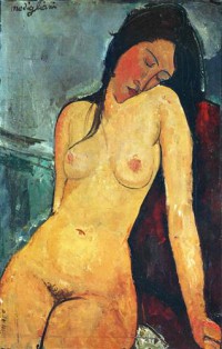Картина автора Модильяни Амедео под названием Seated female nude