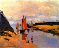 Картина автора Моне Оскар Клод под названием Entrance to the Port of Trouville