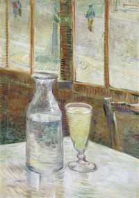 Картина автора Моне Оскар Клод под названием Cafe Table with Absinth  				 - Кофейный столик с абсентом