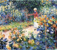 Картина автора Моне Оскар Клод под названием в саду