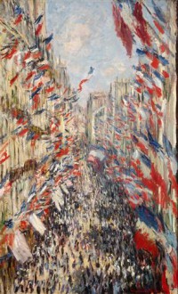 Картина автора Моне Оскар Клод под названием The Rue Montorgueil, 30th of June 1878