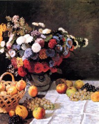 Картина автора Моне Оскар Клод под названием Still-Life with Flowers and Fruits