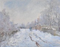 Картина автора Моне Оскар Клод под названием Snow Scene at Argenteuil