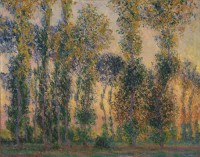 Картина автора Моне Оскар Клод под названием Poplars at Giverny, Sunrise