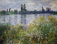 Картина автора Моне Оскар Клод под названием Banks of the Seine, Vetheuil